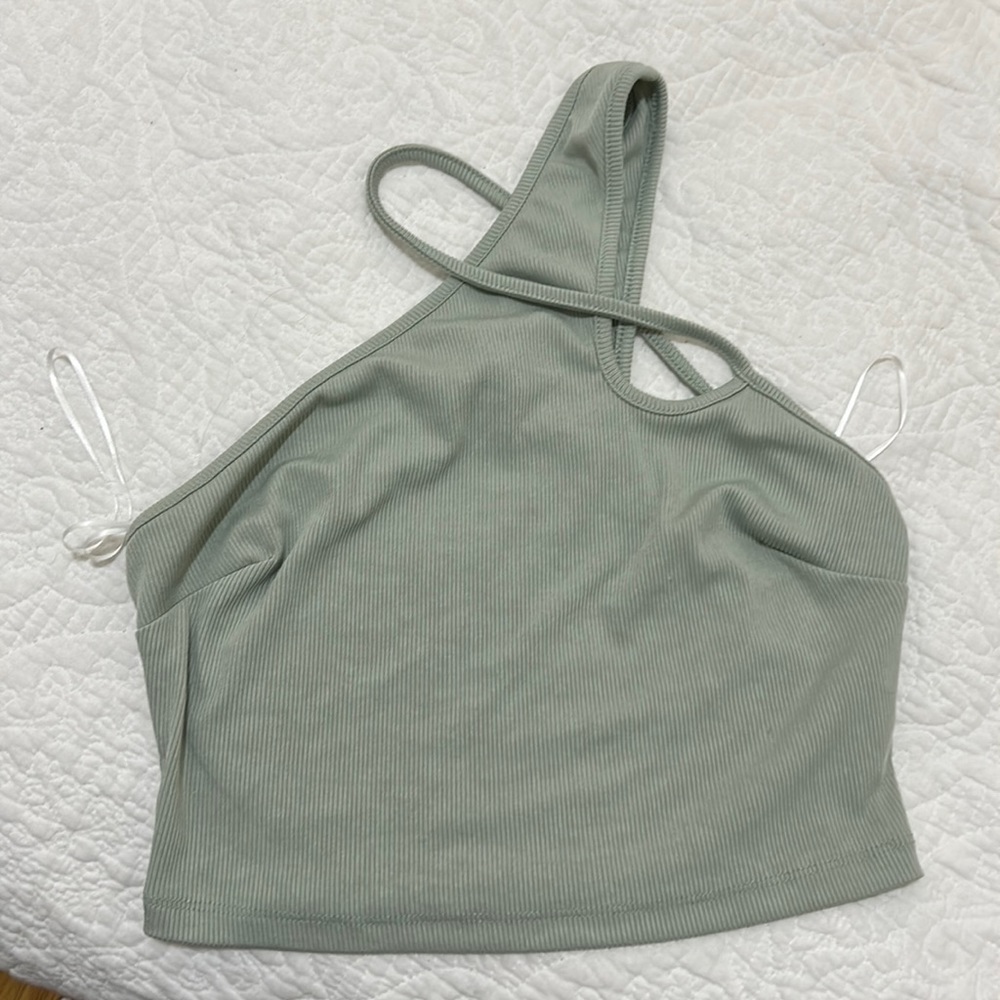 Princess Polly Sage Top